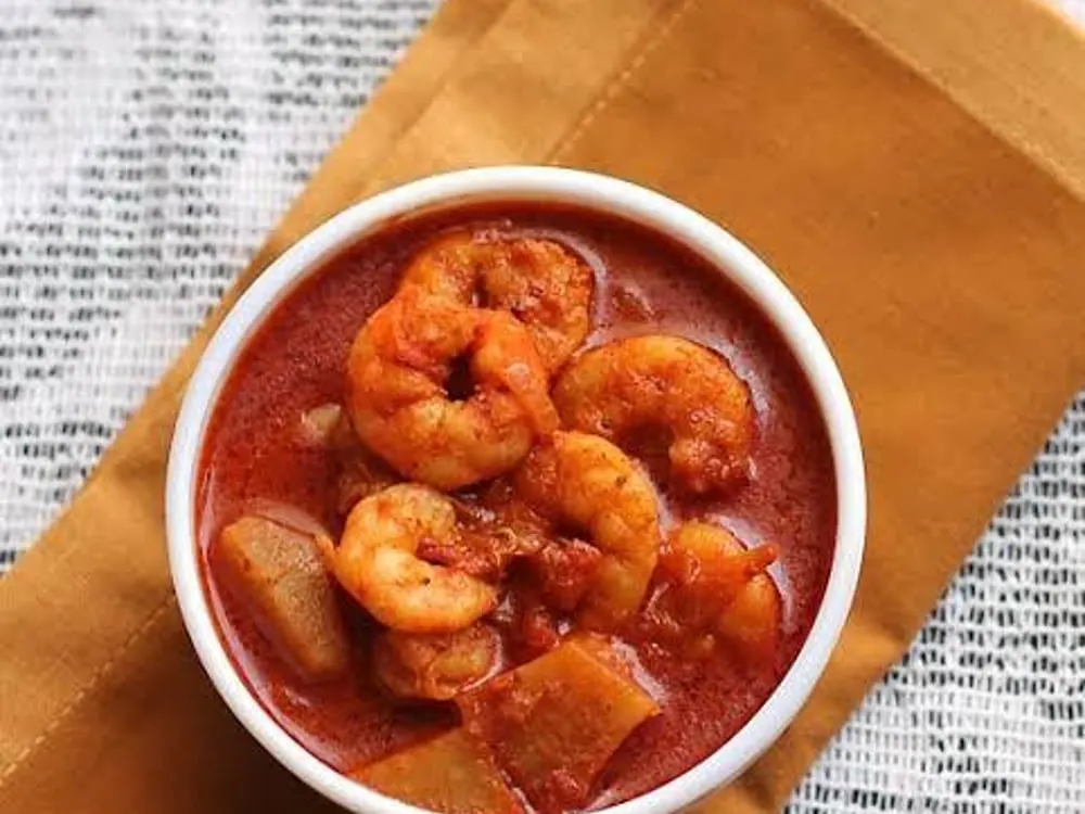Curry Shrimp Vindaloo — Seafood Specials at Clifton Indian Restaurant and Bar, Cincinnati, OH