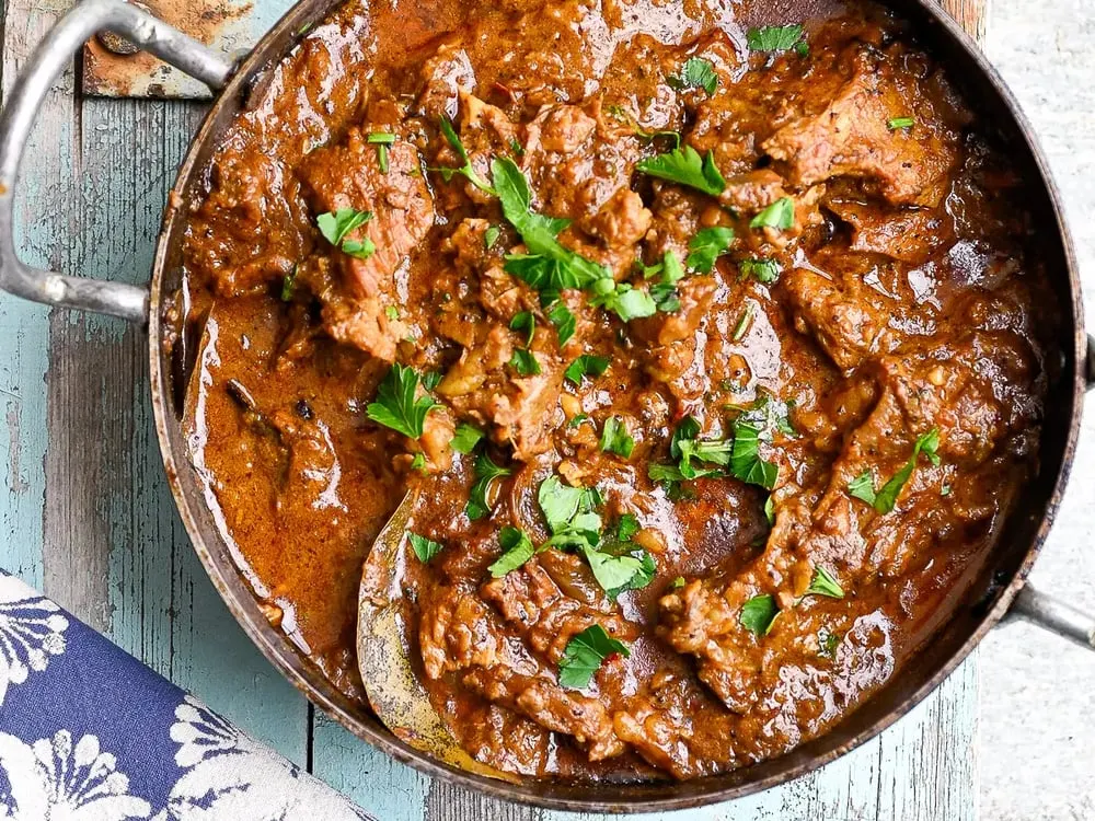 Goat Rogan Josh — Lamb & Goat Specialties at Clifton Indian Restaurant and Bar, Cincinnati, OH