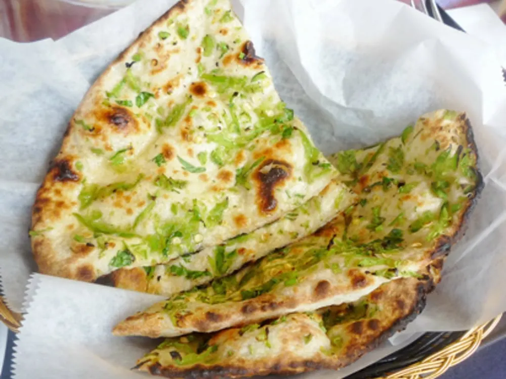 Hot & Spicy Naan — Breads at Clifton Indian Restaurant and Bar, Cincinnati, OH
