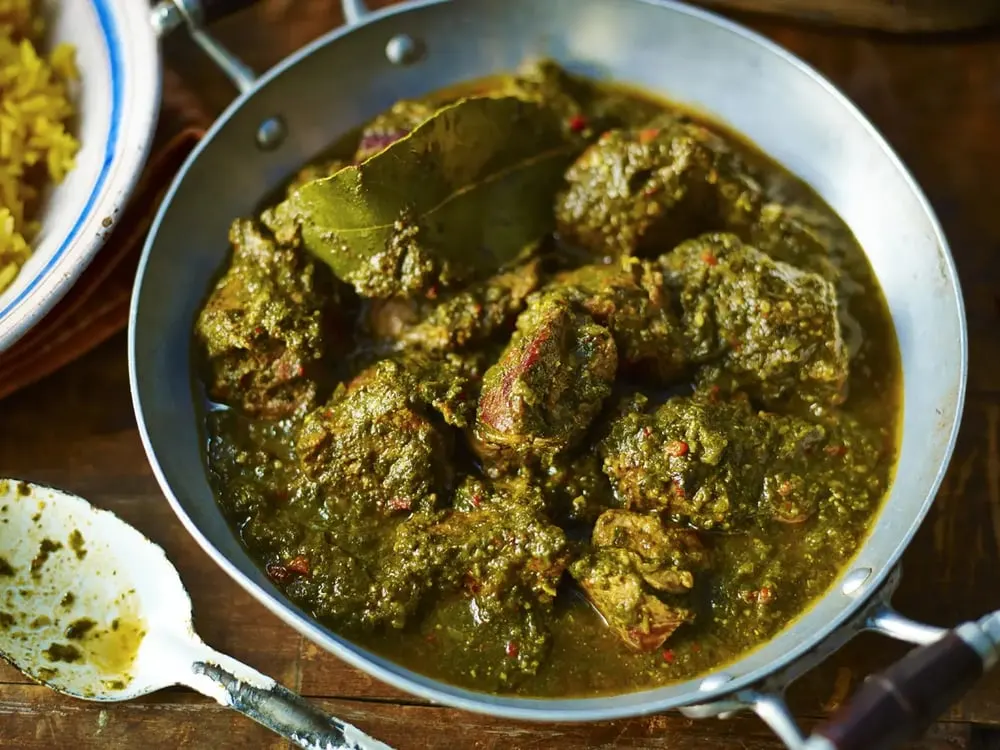 Lamb Saag — Lamb & Goat Specialties at Clifton Indian Restaurant and Bar, Cincinnati, OH