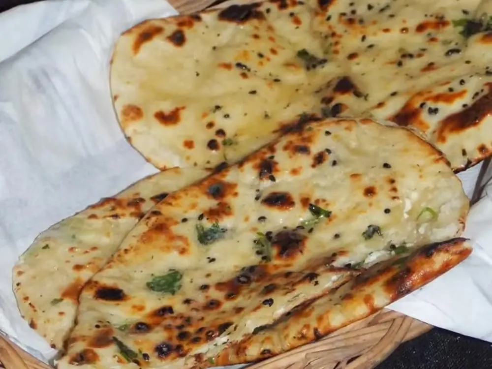 Paneer Naan — Breads at Clifton Indian Restaurant and Bar, Cincinnati, OH